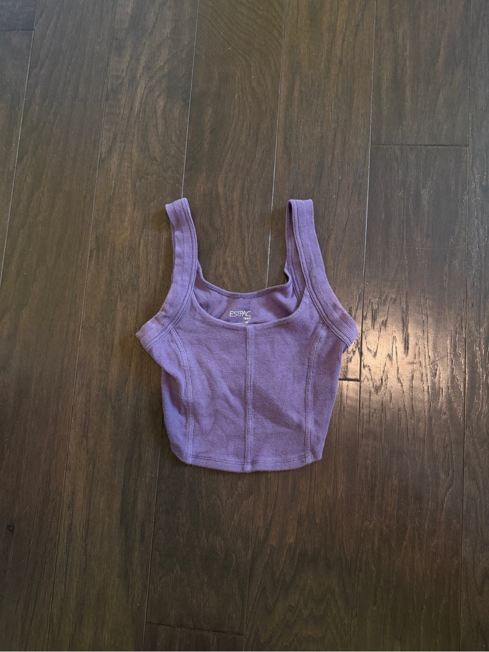 PacSun Lavender Ribbed Crop Tank